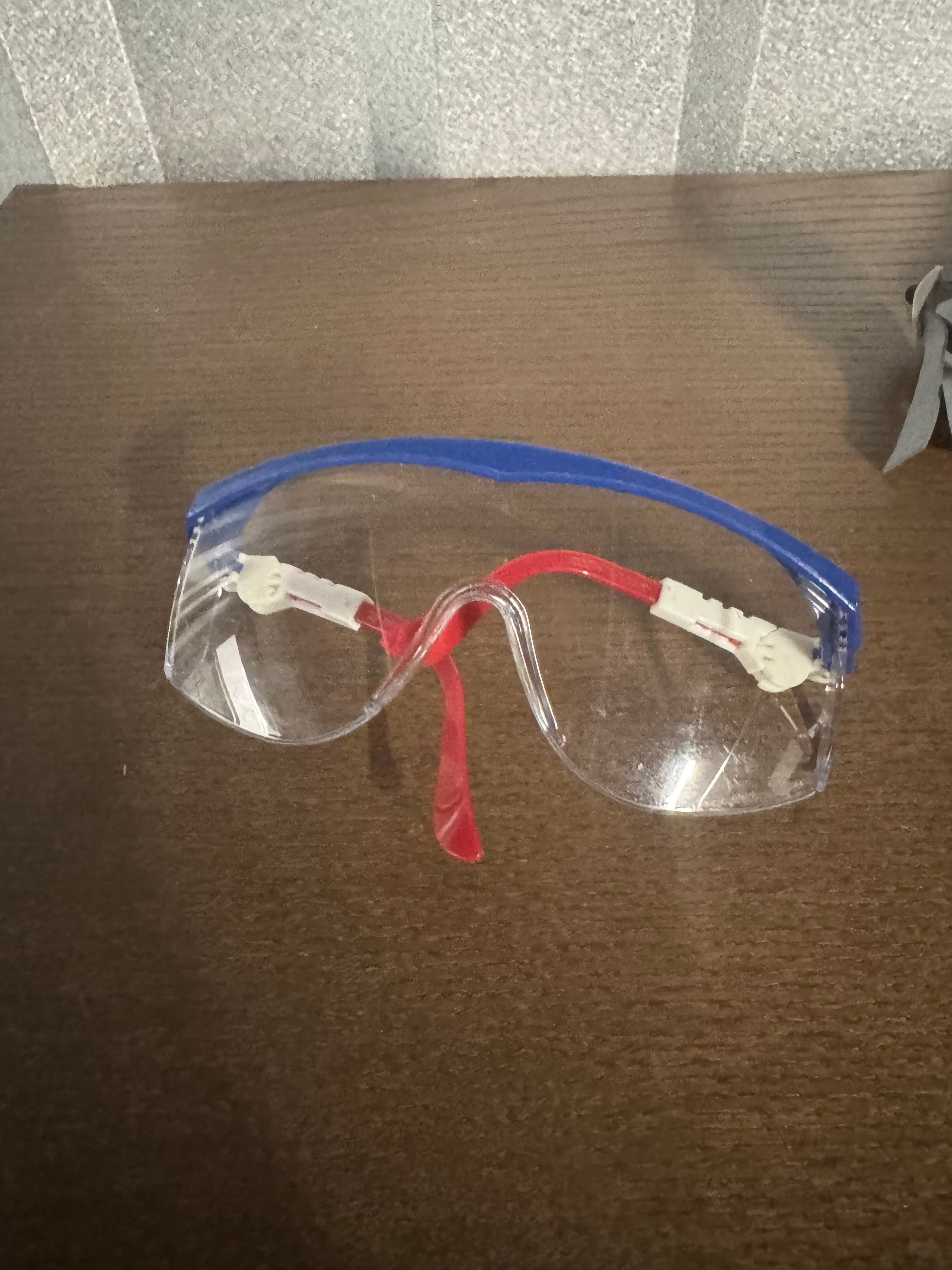 Safety Glasses (Red & Blue)