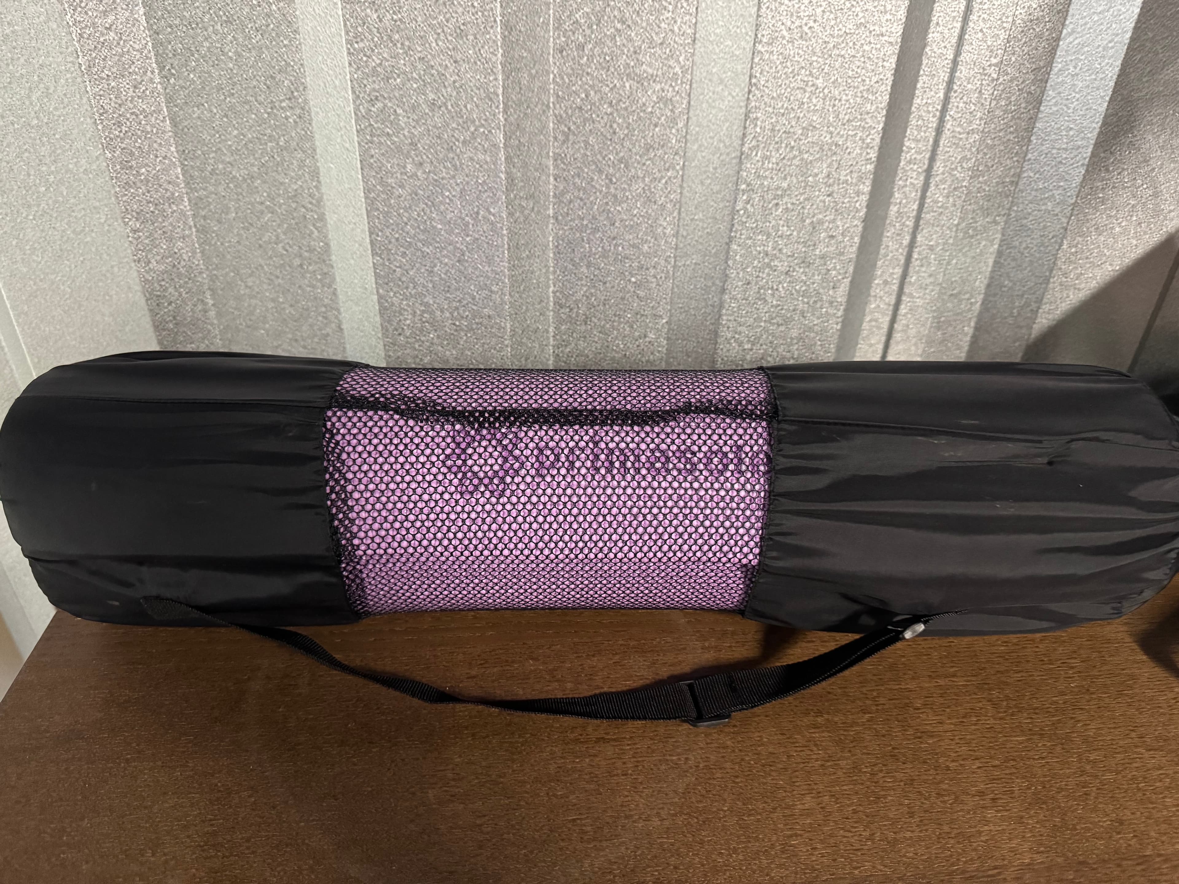 Purple Yoga Mat with Carrying Bag