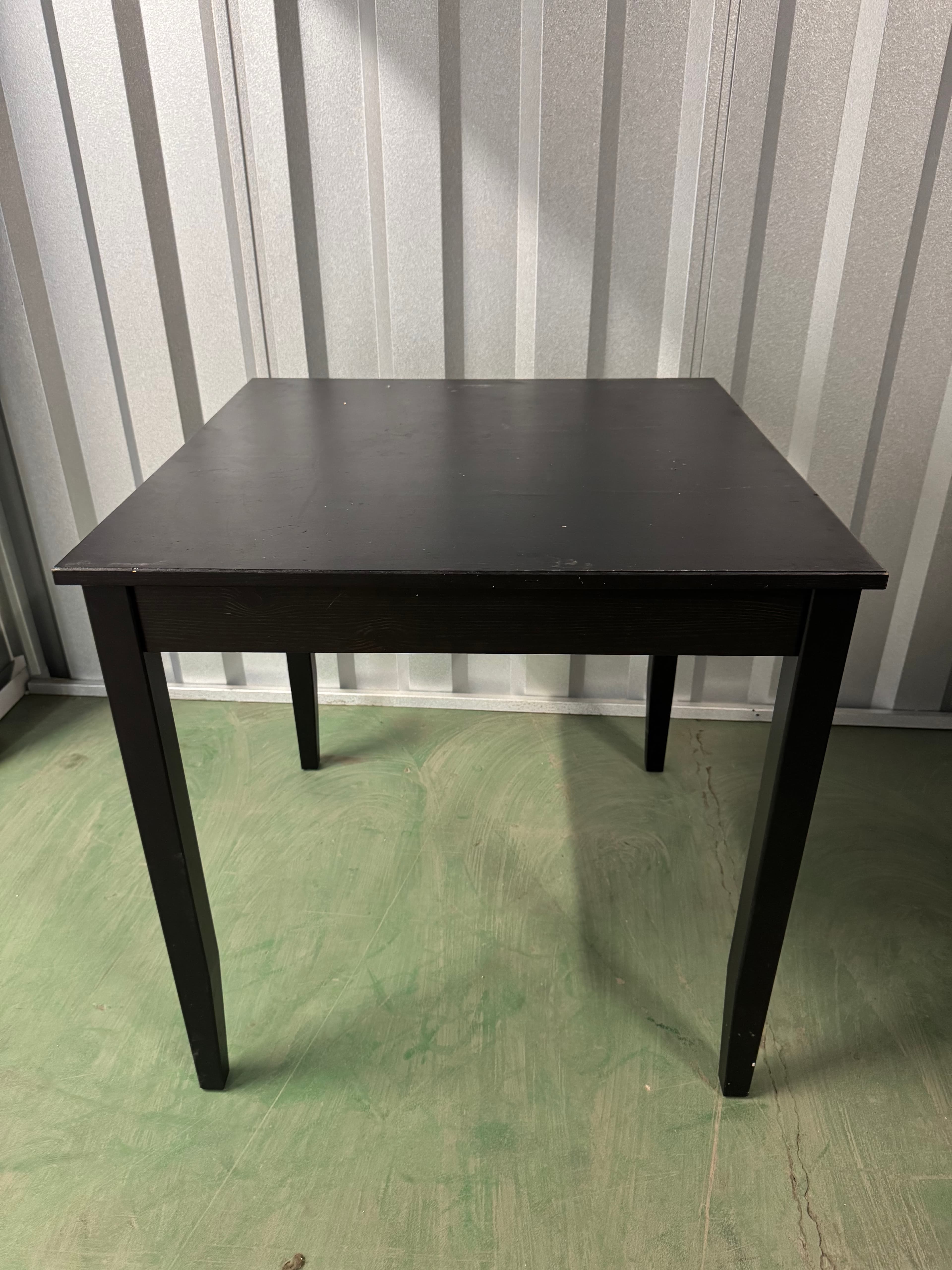 Compact Square Black Table