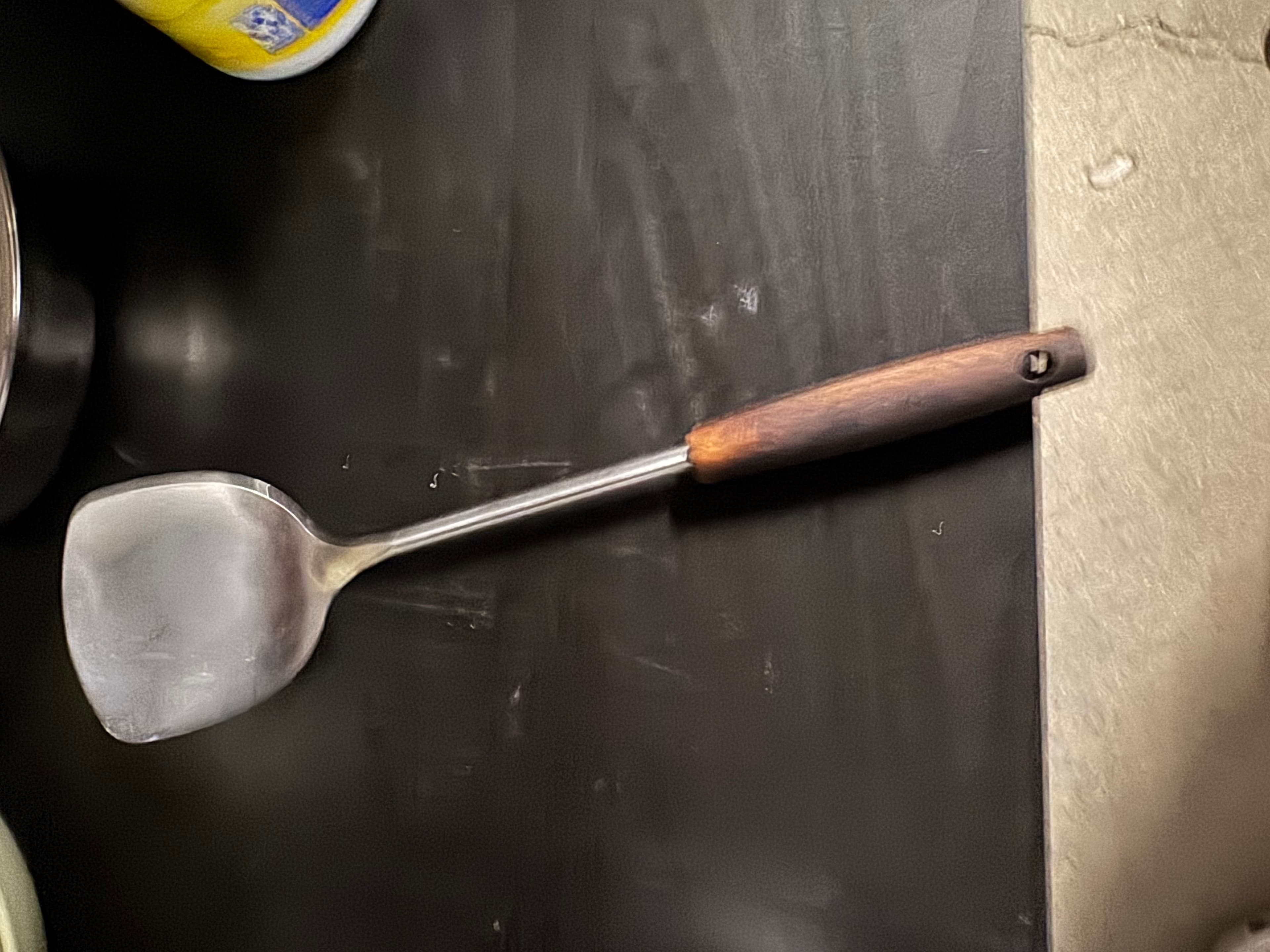 Metal Spatula with Wooden Handle