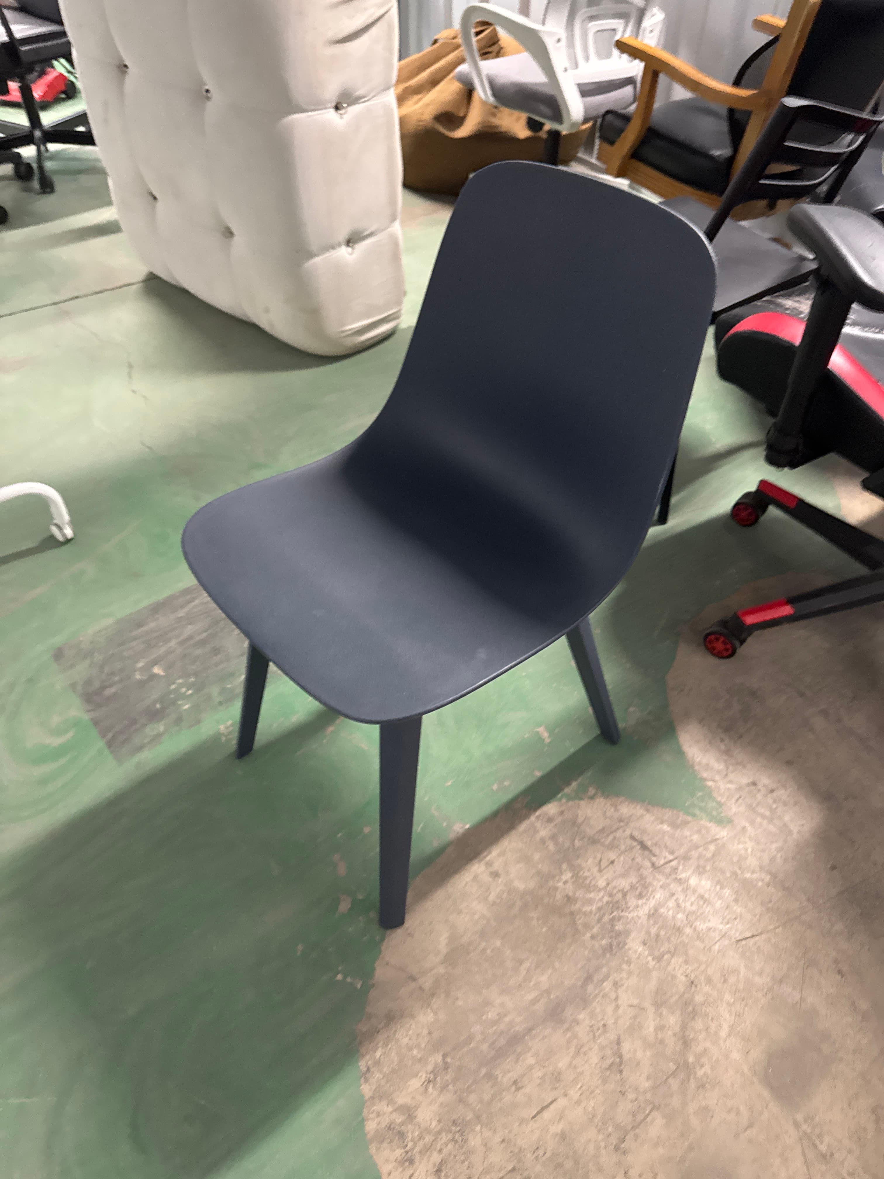 Navy Blue Plastic Chair