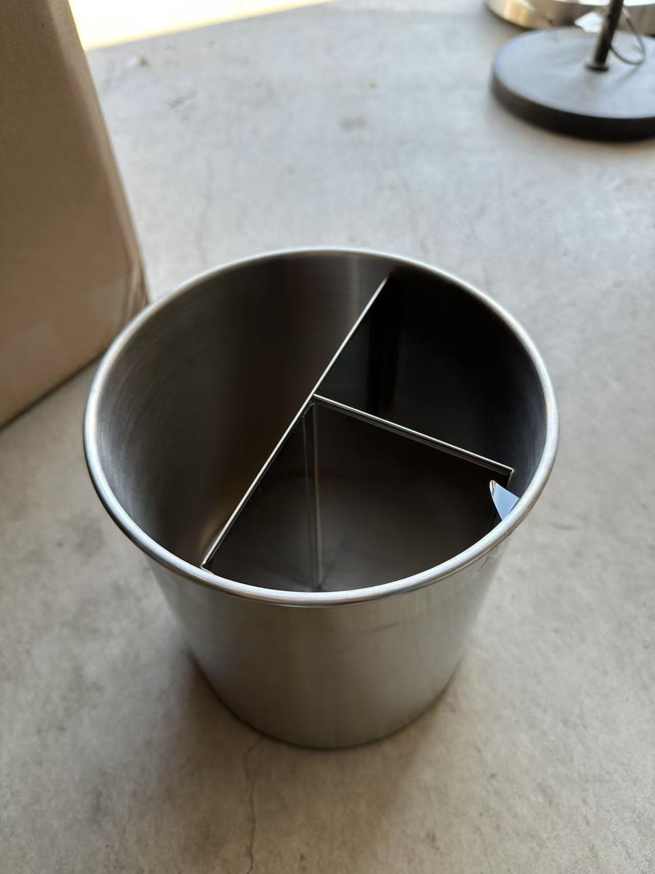 Stainless Steel Utensil Holder with Dividers