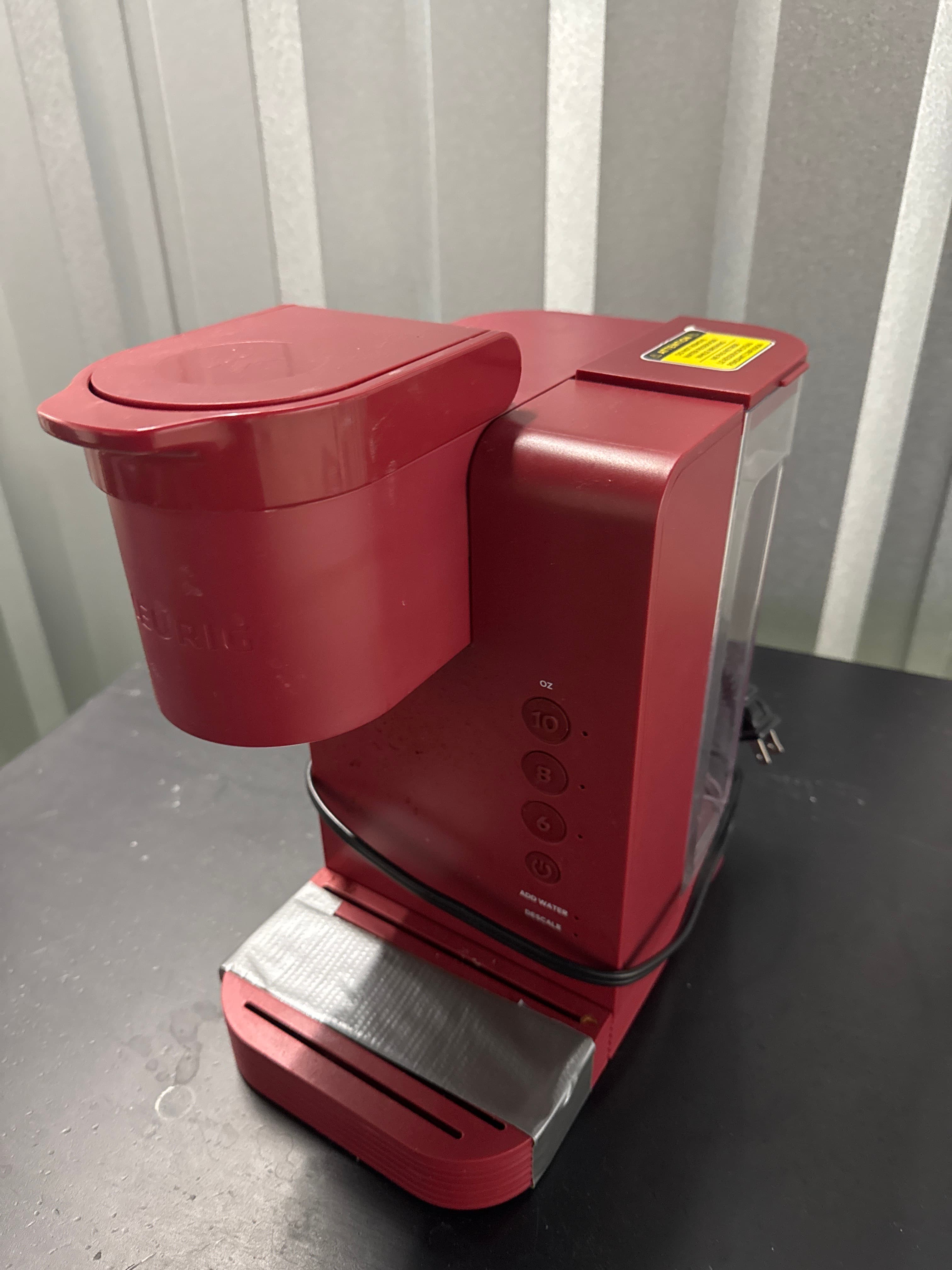 Red Single-Serve Coffee Maker