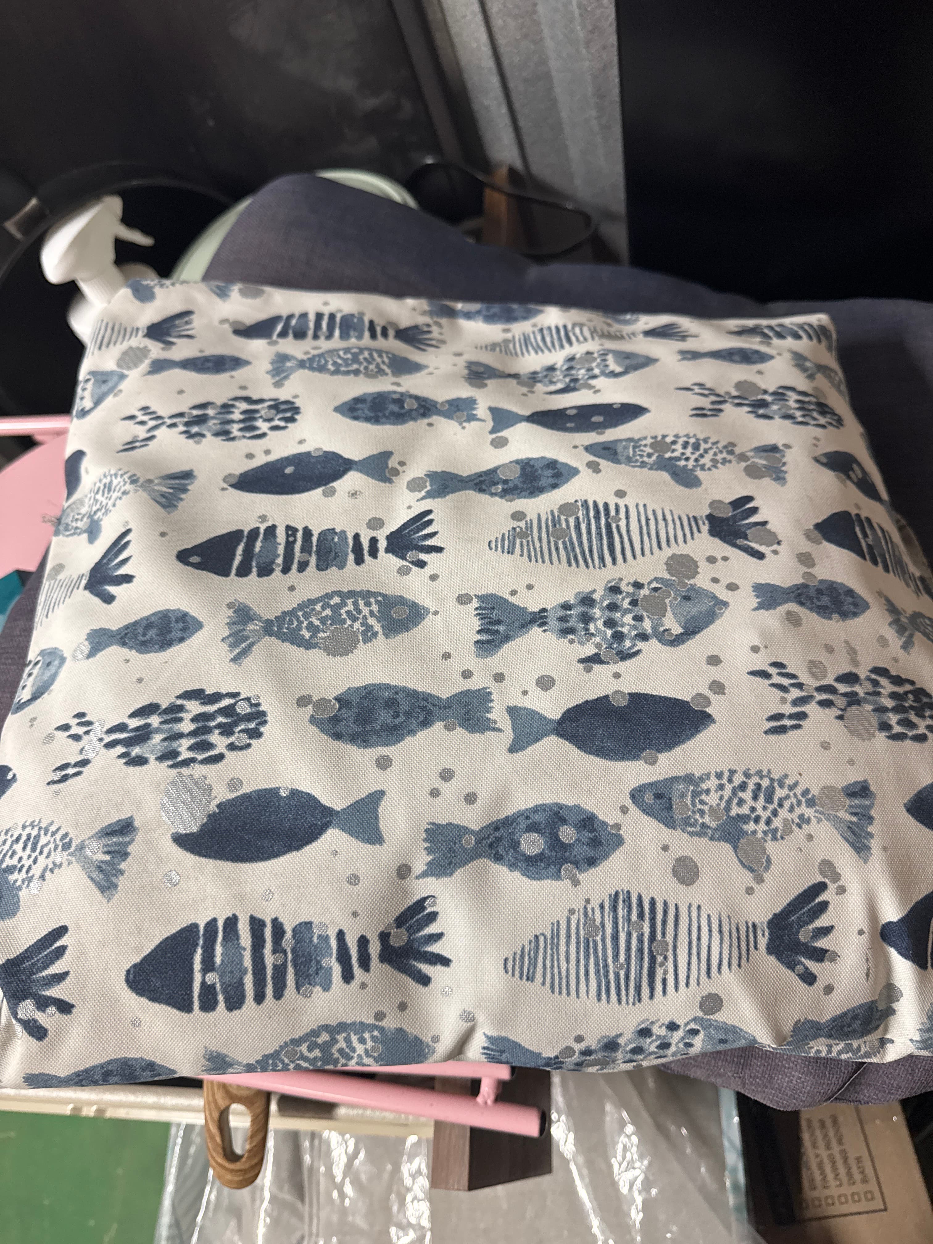 Fish-Pattern Cushion