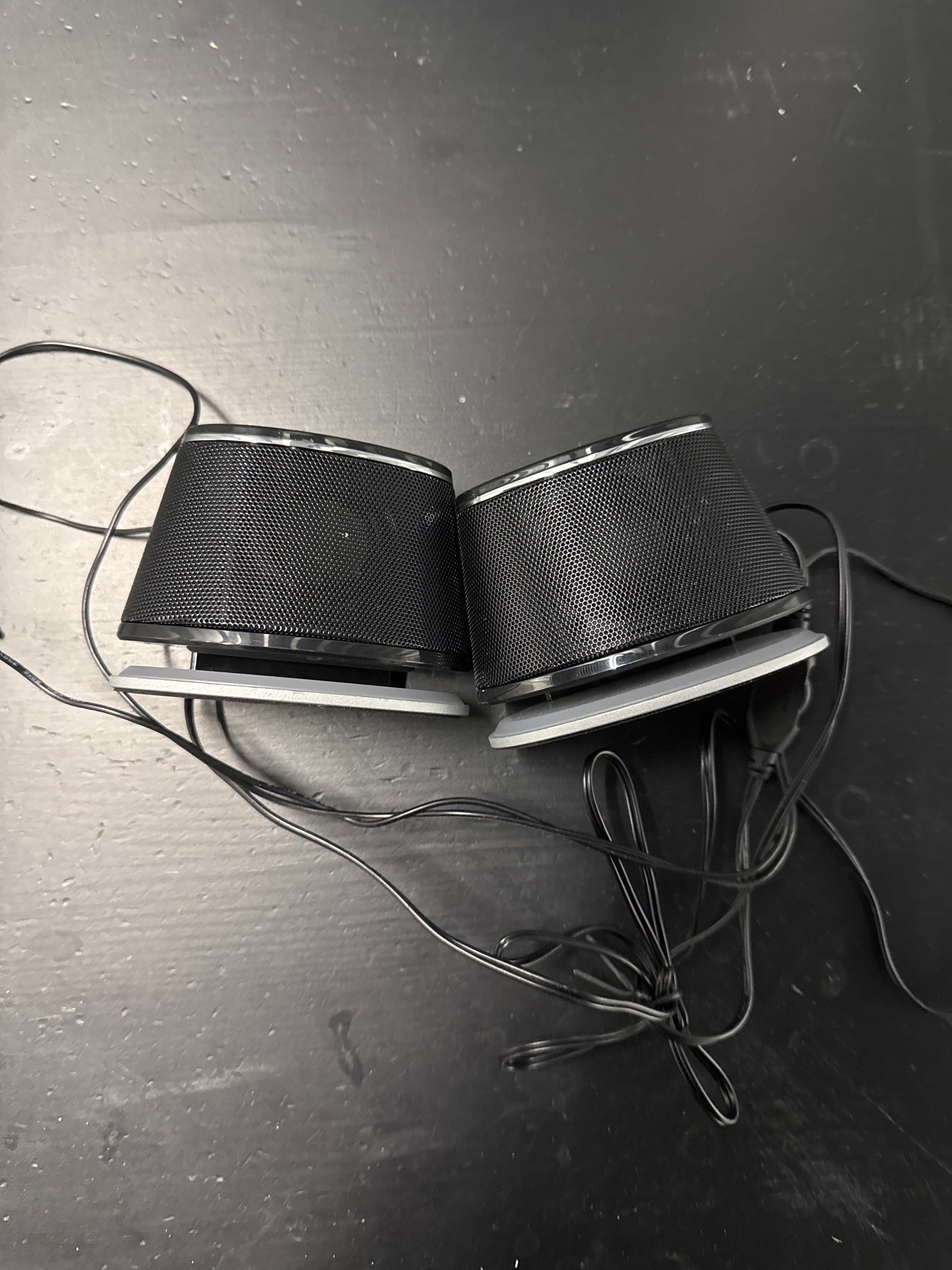 Compact Black Computer Speakers