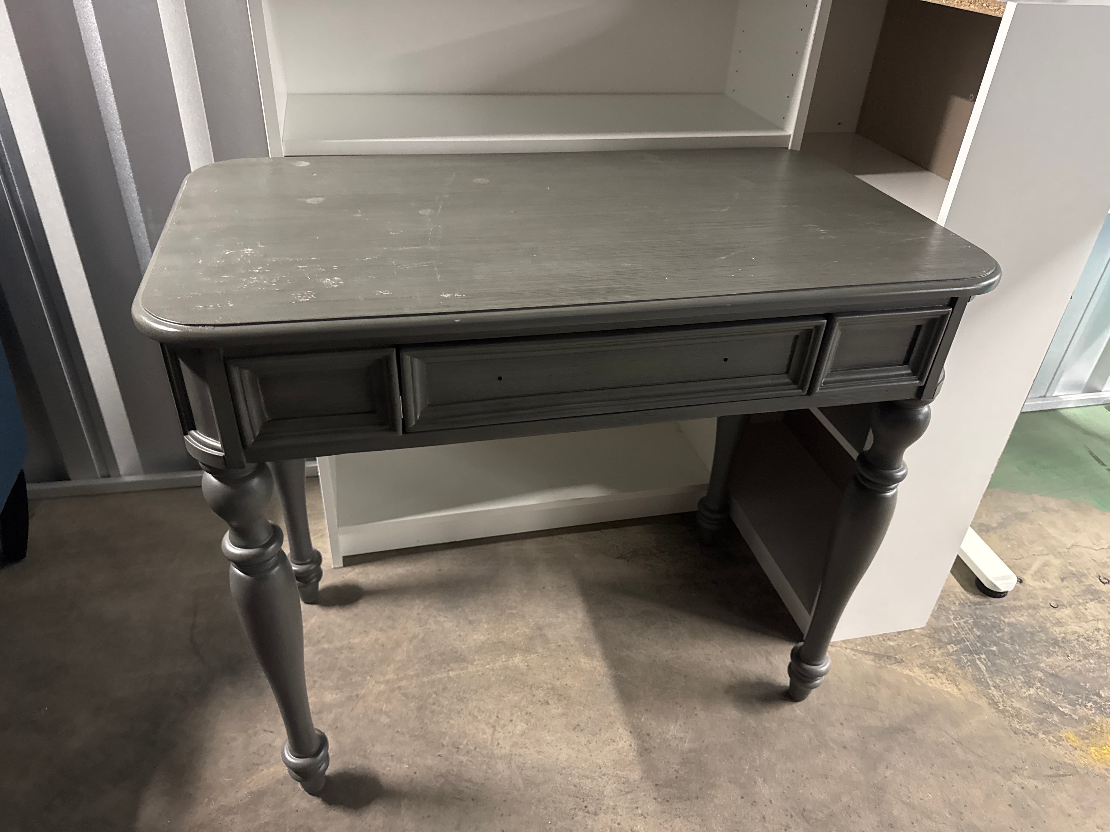 OSP Gray Wooden Vanity (Writing Desk)