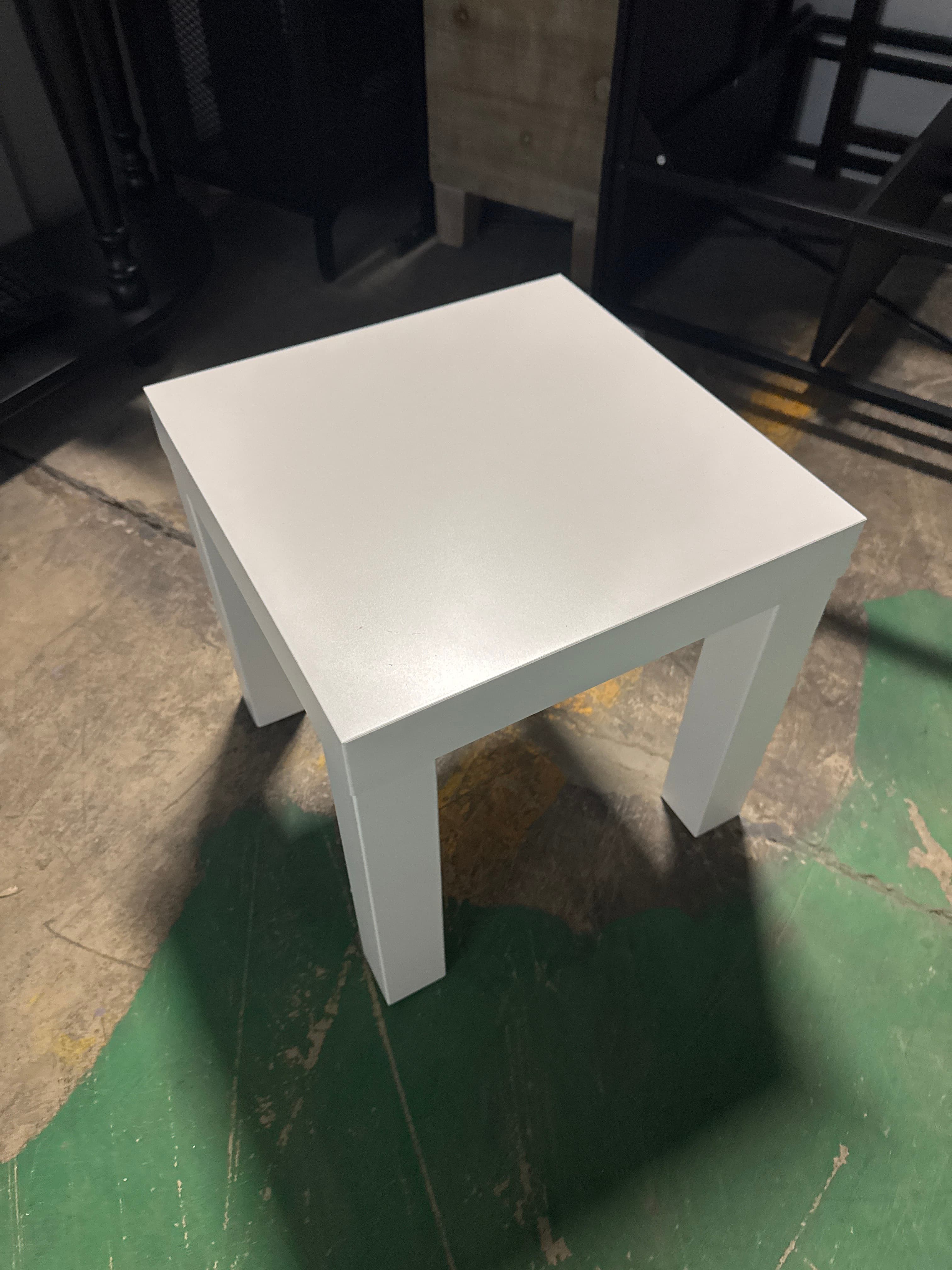 Small White Side Table