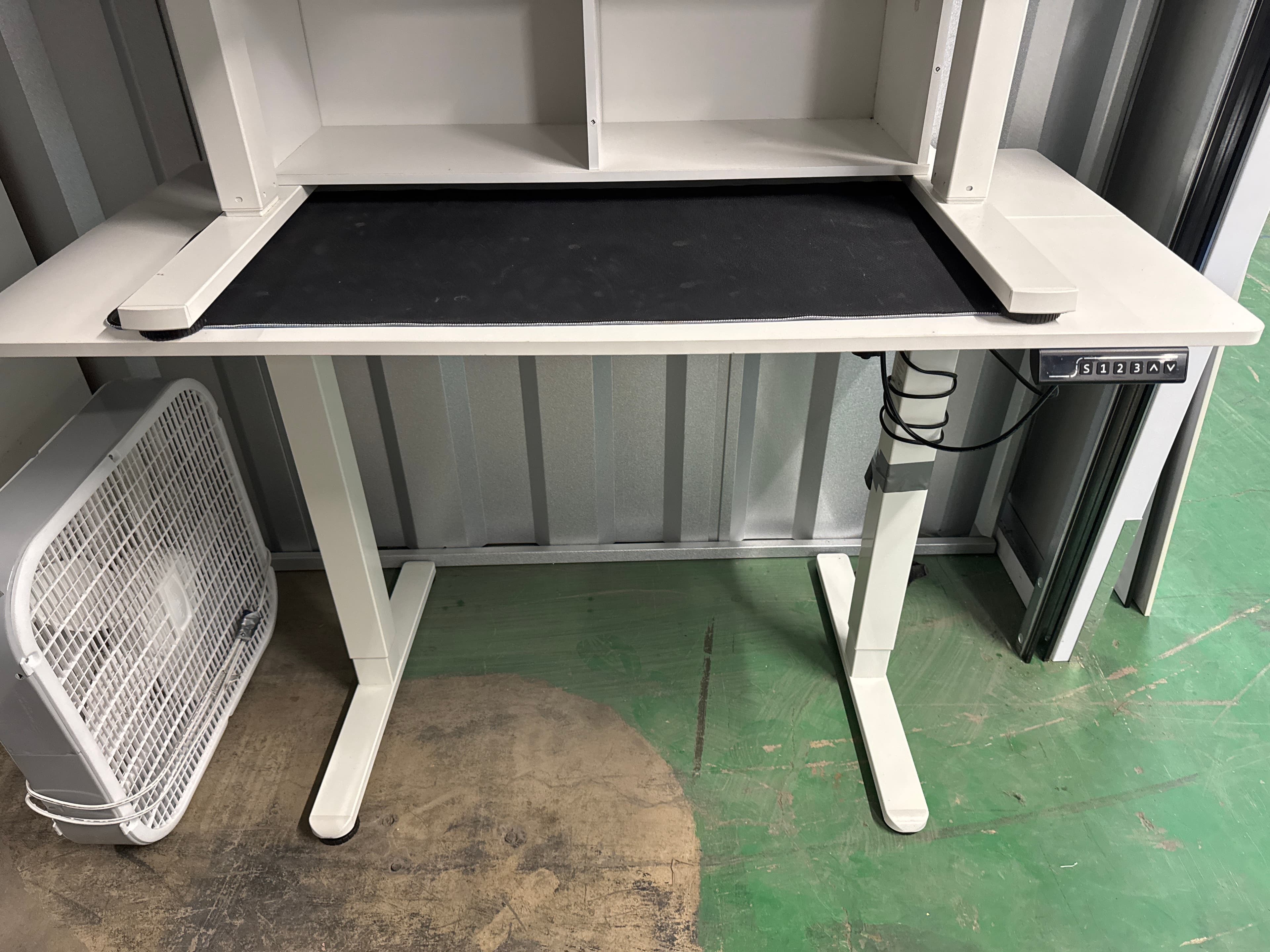 White Electric Standing Desk